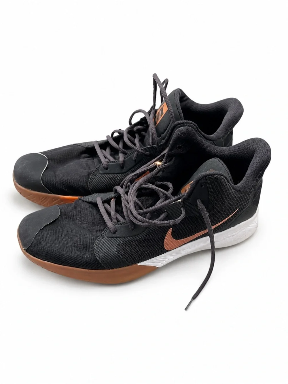 Nike Men's Black and Brown Low-Top Sneakers
